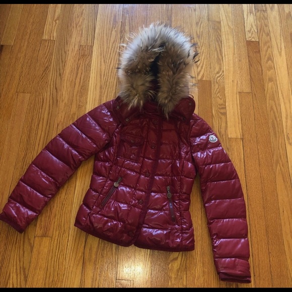 moncler coat red womens